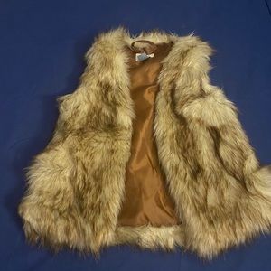 Girl fur vest
